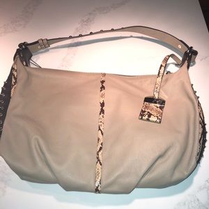 NWT Robert pietri taupe bag!